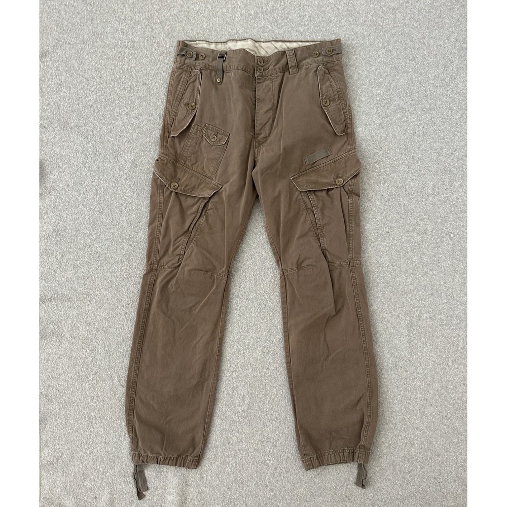 Diesel Sislargo Cargo Pants 30 Brown Y2K Multi Pocket Utility Military Vintage